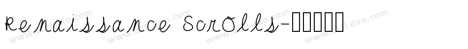 Renaissance Scrolls字体转换